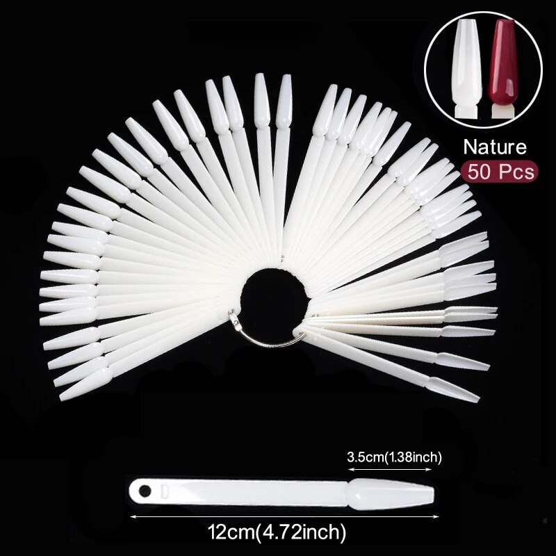 จอแสดงผลเล็บ Sticks สีธรรมชาติ - Nail Art Natural บทวิจารณ์และราคา