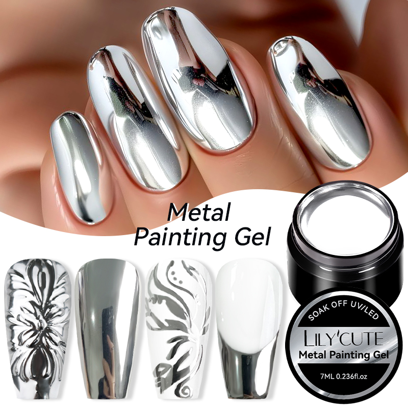 LILYCUTE 7ML โลหะจิตรกรรมเจล C - Nail Art Chrome บทวิจารณ์และราคา